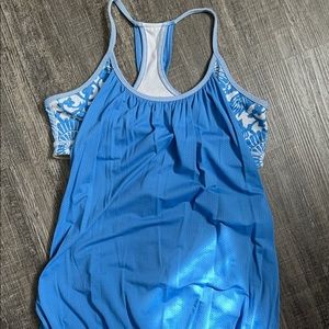 Lululemon floral tank with built-in bra